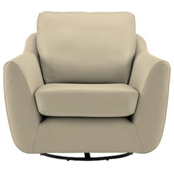 G Plan Vintage The Sixty Seven Leather Swivel Chair Capri Leather Putty